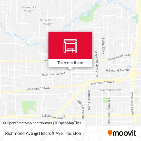 Mapa de Richmond Ave @ Hillcroft Ave