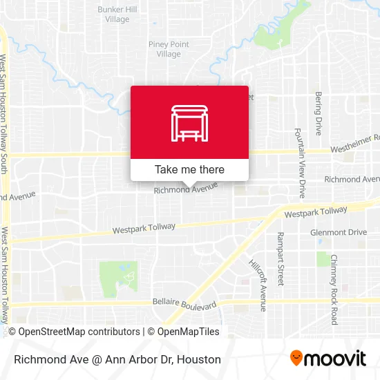 Richmond Ave @ Ann Arbor Dr map