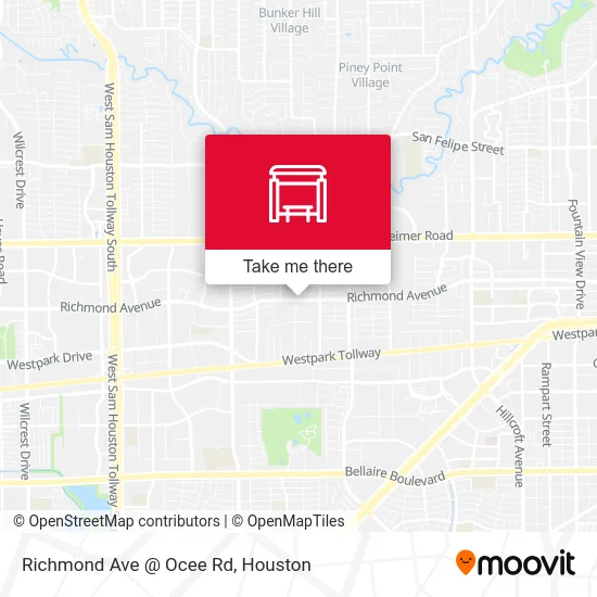Mapa de Richmond Ave @ Ocee Rd