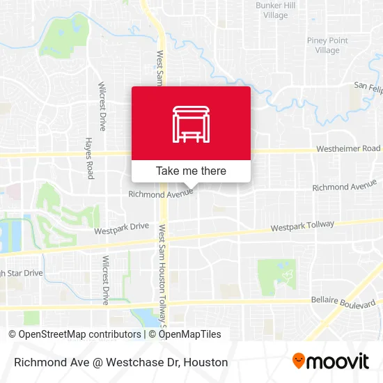 Richmond Ave @ Westchase Dr map