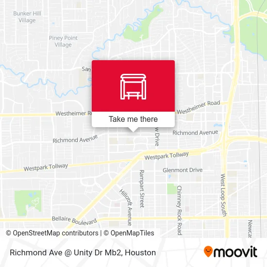 Richmond Ave @ Unity Dr Mb2 map