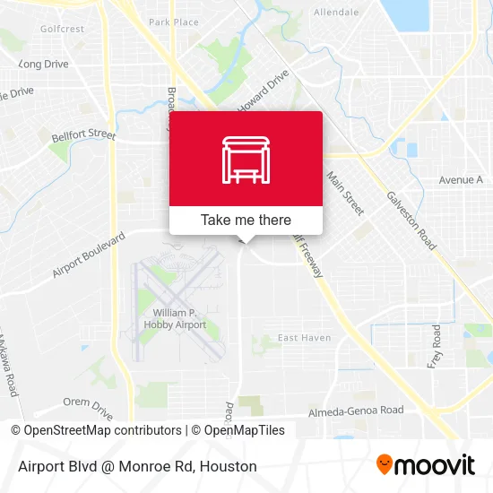 Airport Blvd @ Monroe Rd map