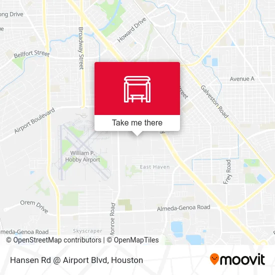 Hansen Rd @ Airport Blvd map