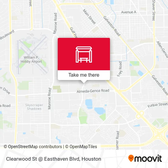 Clearwood St @ Easthaven Blvd map
