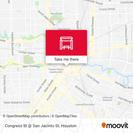 Mapa de Congress St @ San Jacinto St