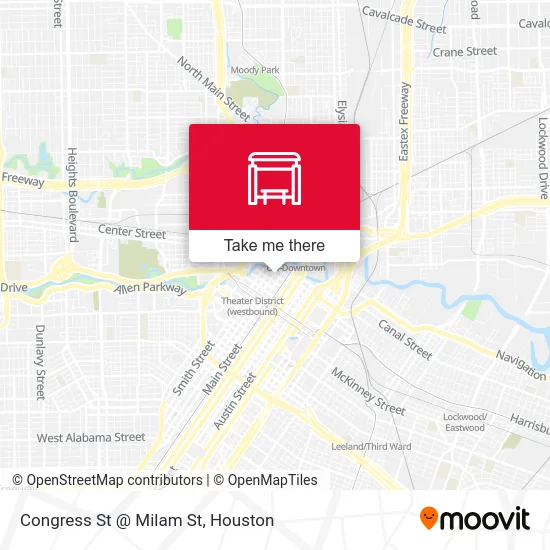 Mapa de Congress St @ Milam St