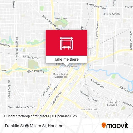 Mapa de Franklin St @ Milam St