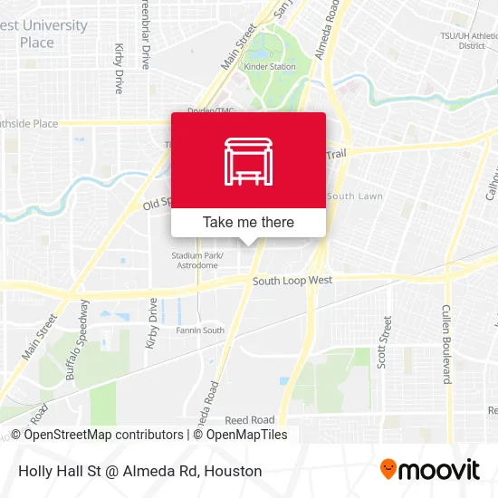 Holly Hall St @ Almeda Rd map