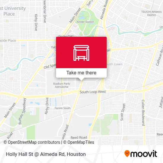 Mapa de Holly Hall St @ Almeda Rd