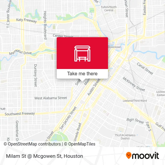 Milam St @ Mcgowen St map