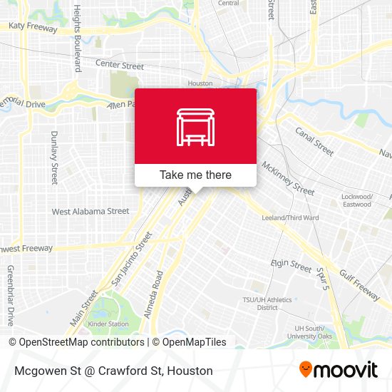 Mcgowen St @ Crawford St map