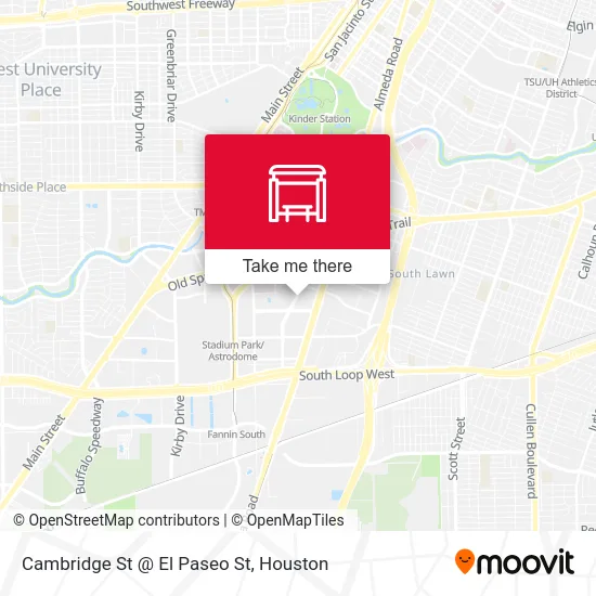 Cambridge St @ El Paseo St map