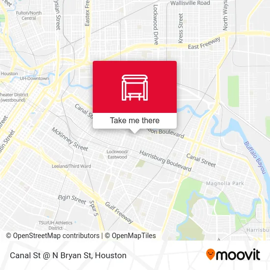 Canal St @ N Bryan St map
