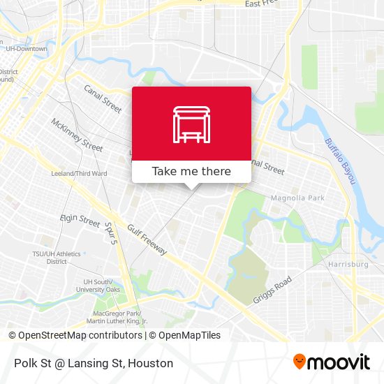 Polk St @ Lansing St map