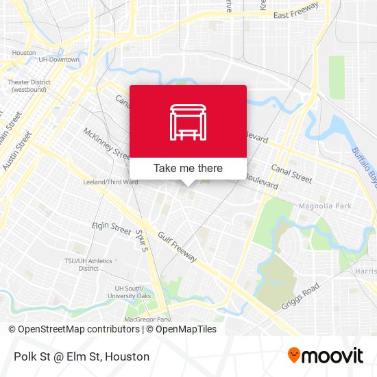 Polk St @ Elm St map