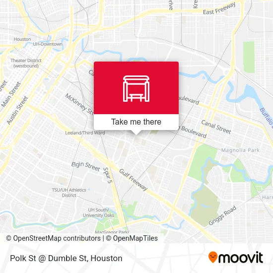 Polk St @ Dumble St map