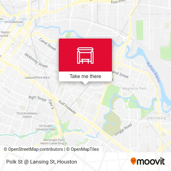 Polk St @ Lansing St map