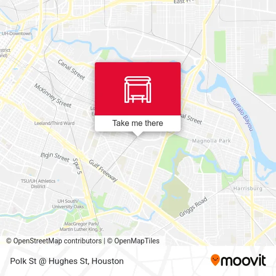 Polk St @ Hughes St map