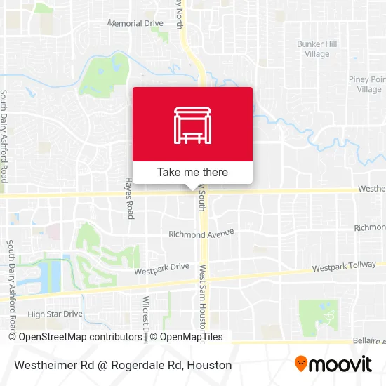 Westheimer Rd @ Rogerdale Rd map
