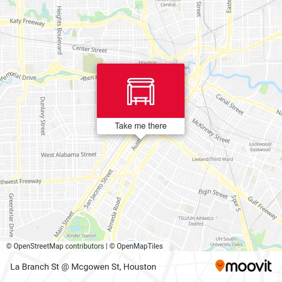 La Branch St @ Mcgowen St map