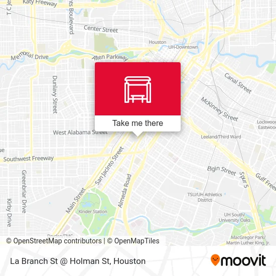 Mapa de La Branch St @ Holman St