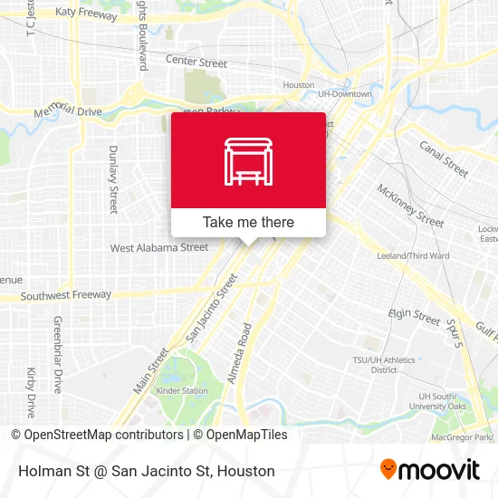 Holman St @ San Jacinto St map