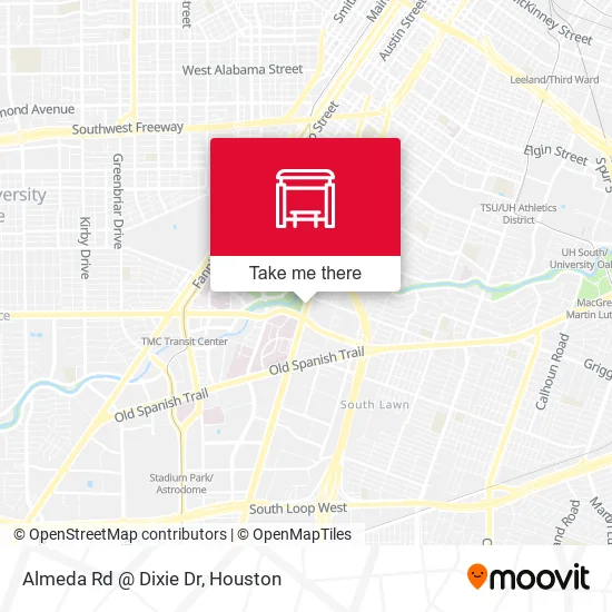 Mapa de Almeda Rd @ Dixie Dr