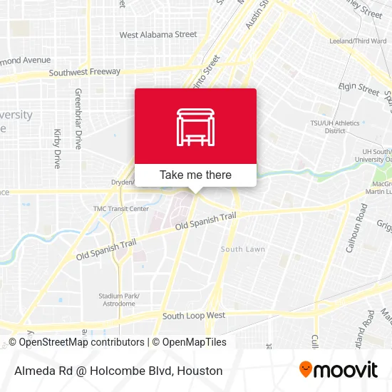 Mapa de Almeda Rd @ Holcombe Blvd