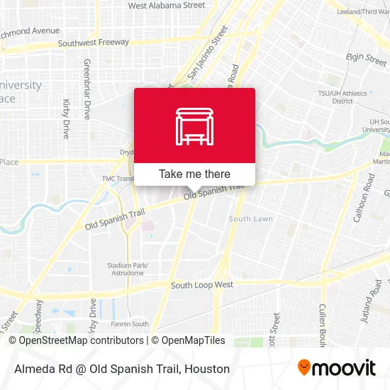 Mapa de Almeda Rd @ Old Spanish Trail