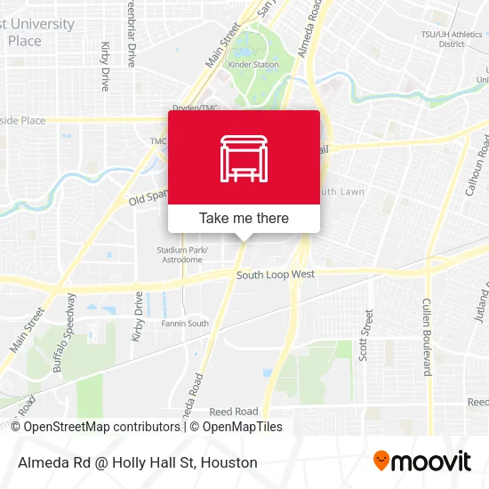 Mapa de Almeda Rd @ Holly Hall St