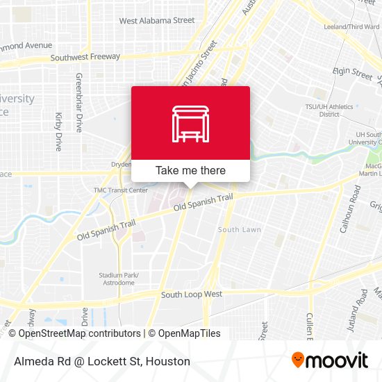 Almeda Rd @ Lockett St map
