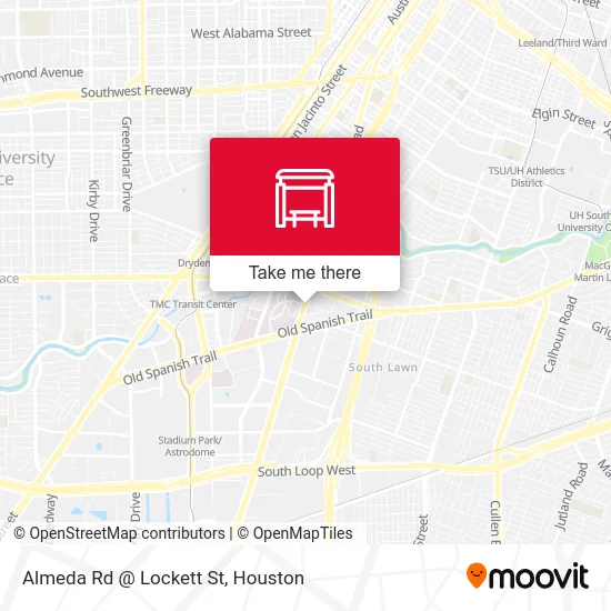 Mapa de Almeda Rd @ Lockett St