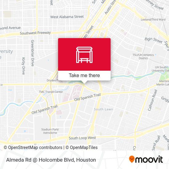Almeda Rd @ Holcombe Blvd map