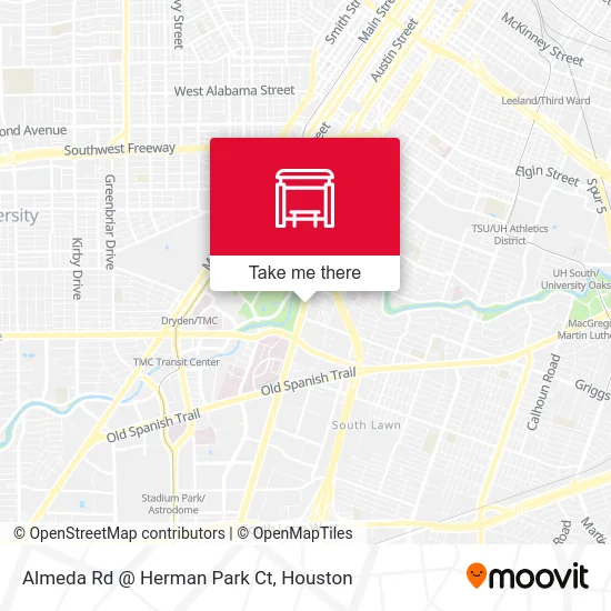 Almeda Rd @ Herman Park Ct map