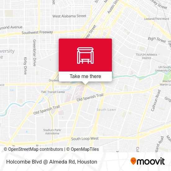 Mapa de Holcombe Blvd @ Almeda Rd