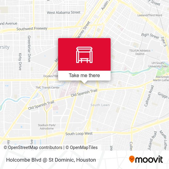 Holcombe Blvd @ St Dominic map