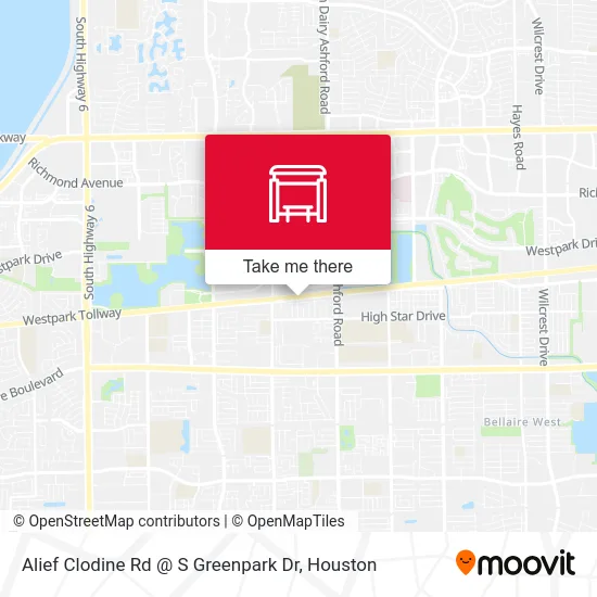 Alief Clodine Rd @ S Greenpark Dr map