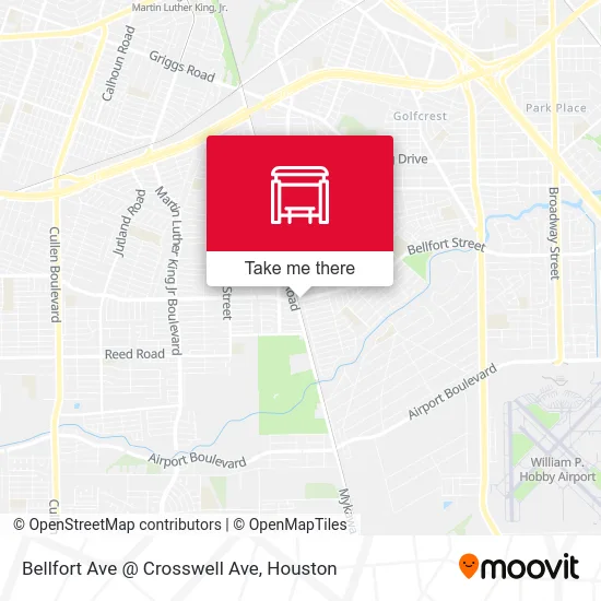 Mapa de Bellfort Ave @ Crosswell Ave