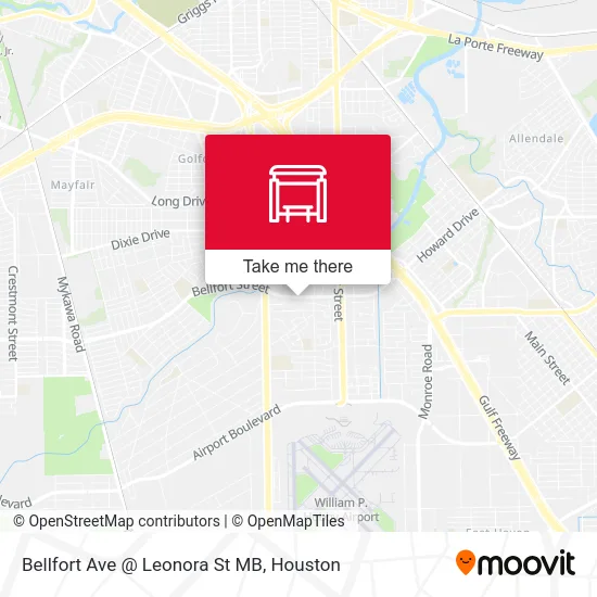 Bellfort Ave @ Leonora St MB map