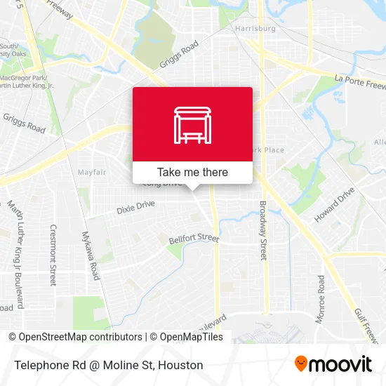 Mapa de Telephone Rd @ Moline St