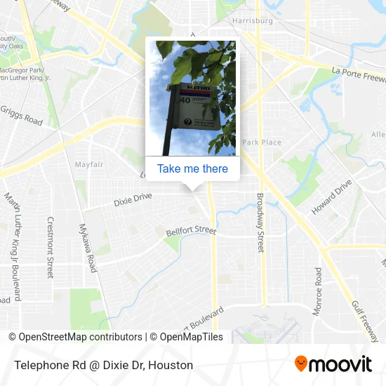 Telephone Rd @ Dixie Dr map
