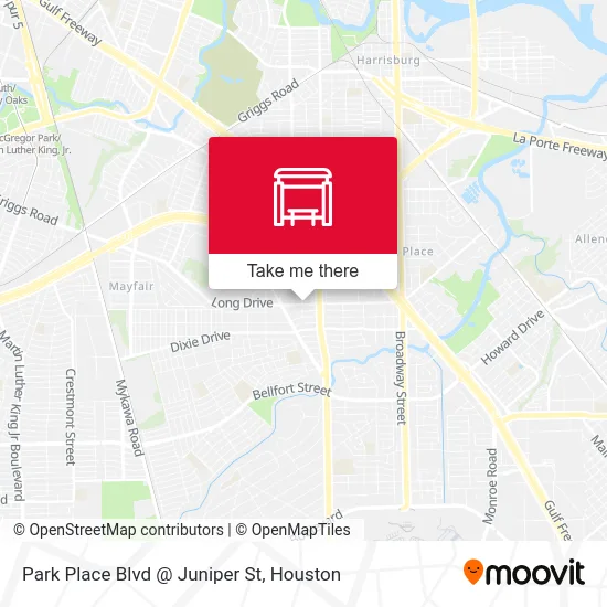 Park Place Blvd @ Juniper St map