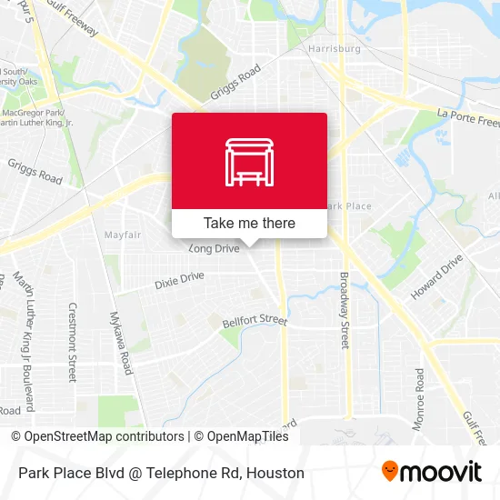 Mapa de Park Place Blvd @ Telephone Rd