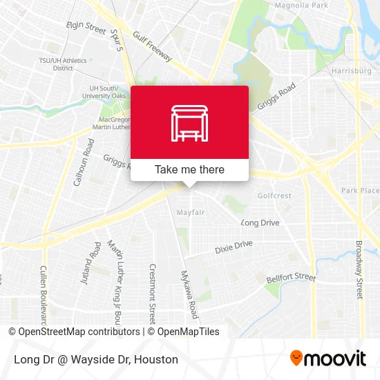 Long Dr @ Wayside Dr map