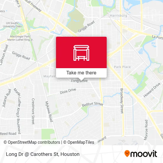 Long Dr @ Carothers St map