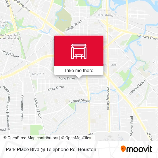 Park Place Blvd @ Telephone Rd map