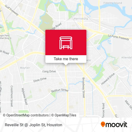 Mapa de Reveille St @ Joplin St