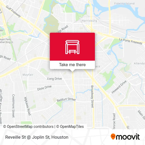 Mapa de Reveille St @ Joplin St