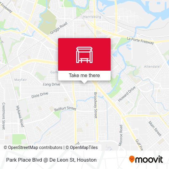 Park Place Blvd @ De Leon St map
