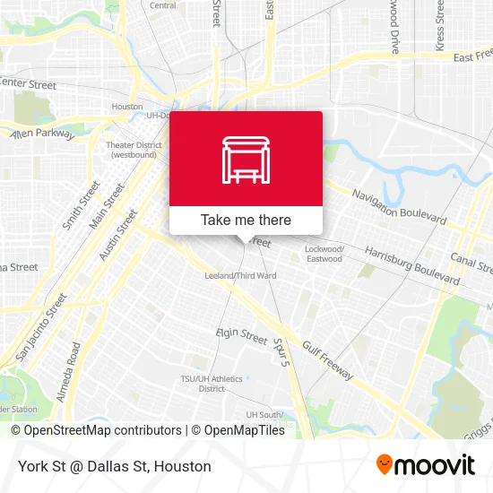 York St @ Dallas St map